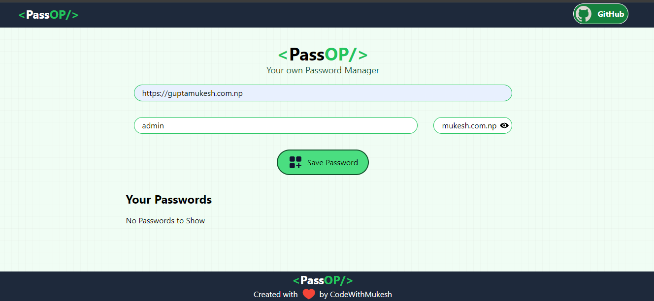 passWord manager